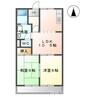 ハピネス宝 2LDKの間取り