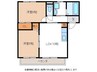 リビオン下沖Ｄ 2LDKの間取り