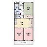 リンピア宝 3DKの間取り