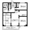 日映マンションⅢ 3LDKの間取り
