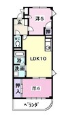 ファインパーク薬師Ｂ棟 2LDKの間取り