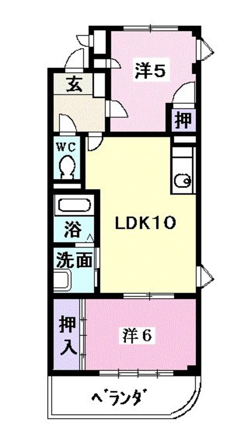 間取図 ファインパーク薬師Ｂ棟