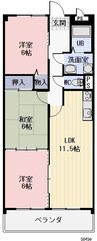 クレールメゾン 3LDKの間取り