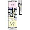 ベル　アンジュ　Ｂ 1LDKの間取り