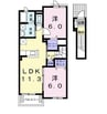 ネオ　アライブ 2LDKの間取り