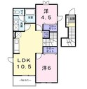 サンパティークⅡの間取図