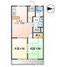 イースタンハウス 2LDKの間取り