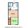 双葉アパート 2Kの間取り