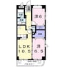 クラシオン　Ⅰ 2LDKの間取り