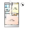 クレマチス 1LDKの間取り