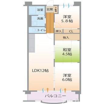 間取図 ハイツおひづか