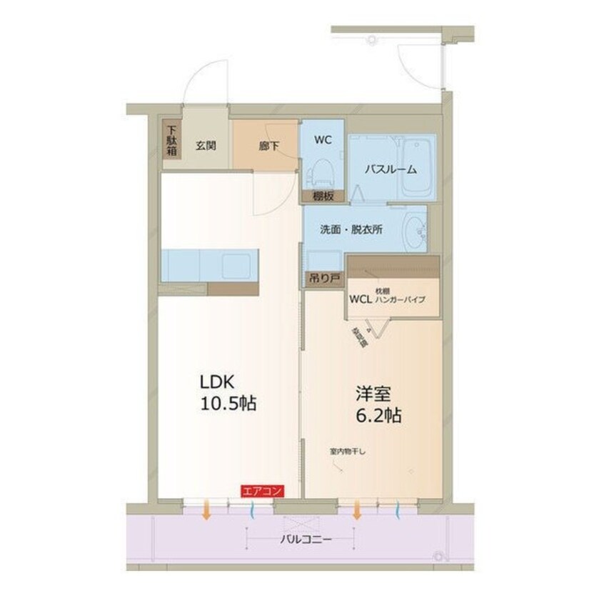 間取図 アムール下沖