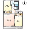 Ｅｖｅｒ　Ｇｒｅｅｎ 2LDKの間取り