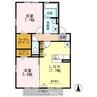 セジュール　緑ヶ丘 2LDKの間取り
