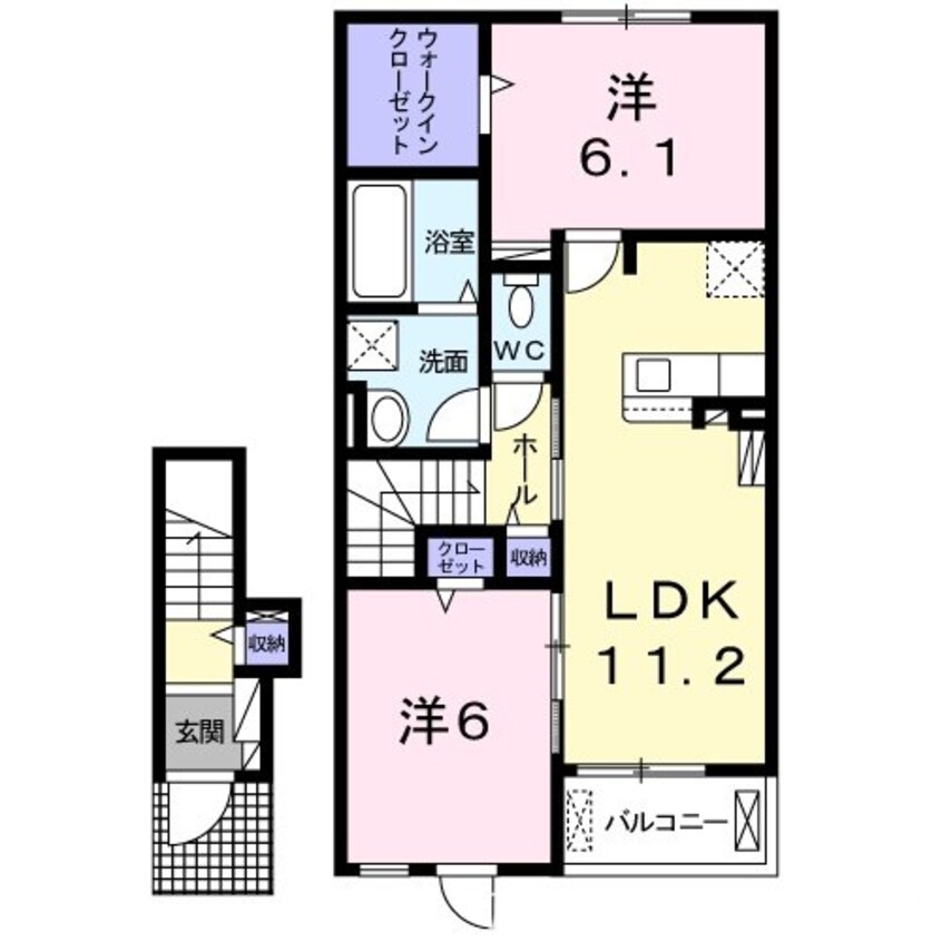 間取図 メゾンド　ル　マロン