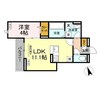 フレッチェ・ボスコⅧ 1LDKの間取り