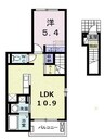 エクセレント山口 1LDKの間取り