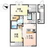 シュエット 2LDKの間取り