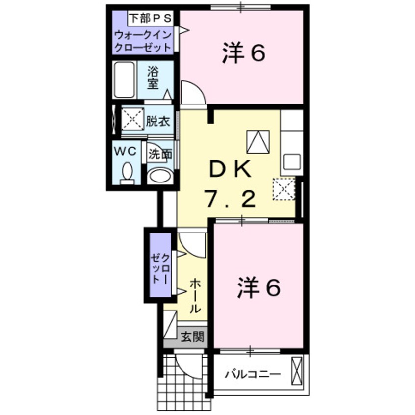 間取図 アダージョＢ