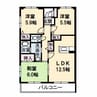ガーデンシティ大町 3LDKの間取り