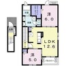 フィリップ・シャトリエ　Ⅰ 2LDKの間取り