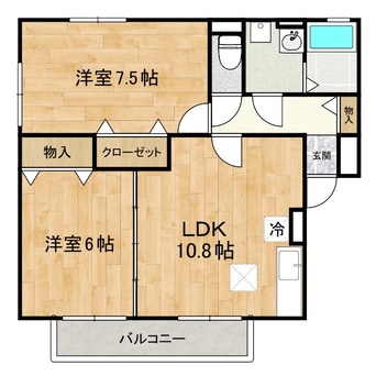 間取図 メゾン・ド・ポンパドール