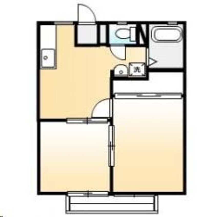 間取図 サンライフ高屋A