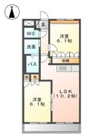 グリーンロック 2LDKの間取り
