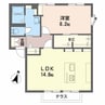 ハイマットメゾン A棟 1LDKの間取り