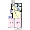 フローレンス２００５ 2DKの間取り
