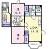 コージーハウス石井Ａ 2LDKの間取り