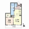 ランビリズマ 1LDKの間取り