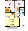 メイユール 2LDKの間取り