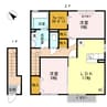 エスペランサ壱番館 2LDKの間取り
