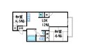 桑田アパートの間取図