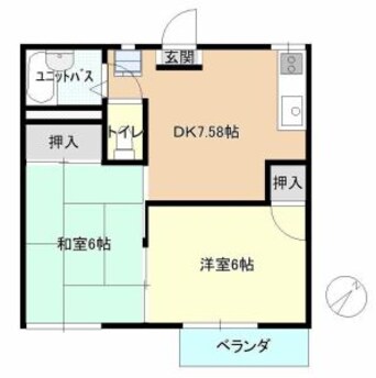 間取図 春日サンハイツB