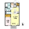 セジュールＫｅｎ 1LDKの間取り