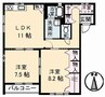 シャーメゾン　アイサイトＡ 2LDKの間取り