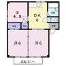 シティハイツ山田Ｃ 3DKの間取り