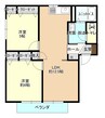 ルイール一番館 2LDKの間取り