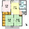 プレジール大前　A 3DKの間取り