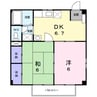 ガーデンエスプラネード 2DKの間取り