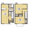 ラフィネ　A棟 2LDKの間取り