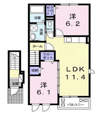 間取図 ラ・ヴィーニュ瀬戸