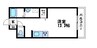 ST.ロイヤル 1Rの間取り
