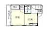 入船マンション 1DKの間取り