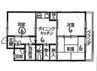 レジデンス三吉 3DKの間取り