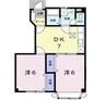 ラ・ファミリア 2DKの間取り