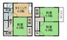 橋本住宅 3DKの間取り