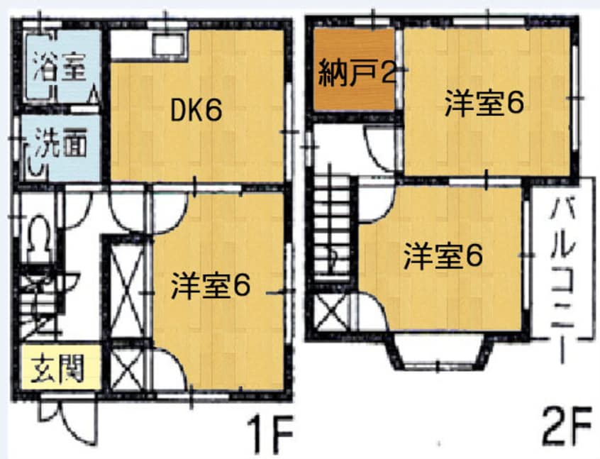 間取図 桒田住宅Ⅱ